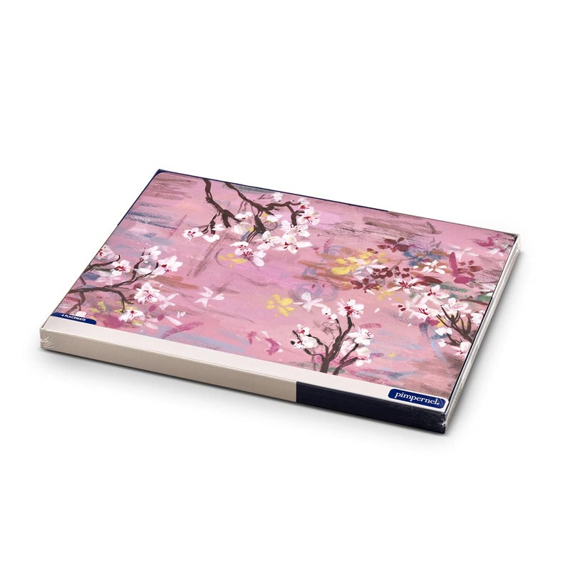 Pimpernel Blooming Dogwood Placemats, Set of 4 (15.7" x 11.7") â€“ Cork-Backed Rectangular Boards with Floral Artwork, Lacquered Surface, Heat & Stain Resistant Decorative Table Mats for Dining - Image 4